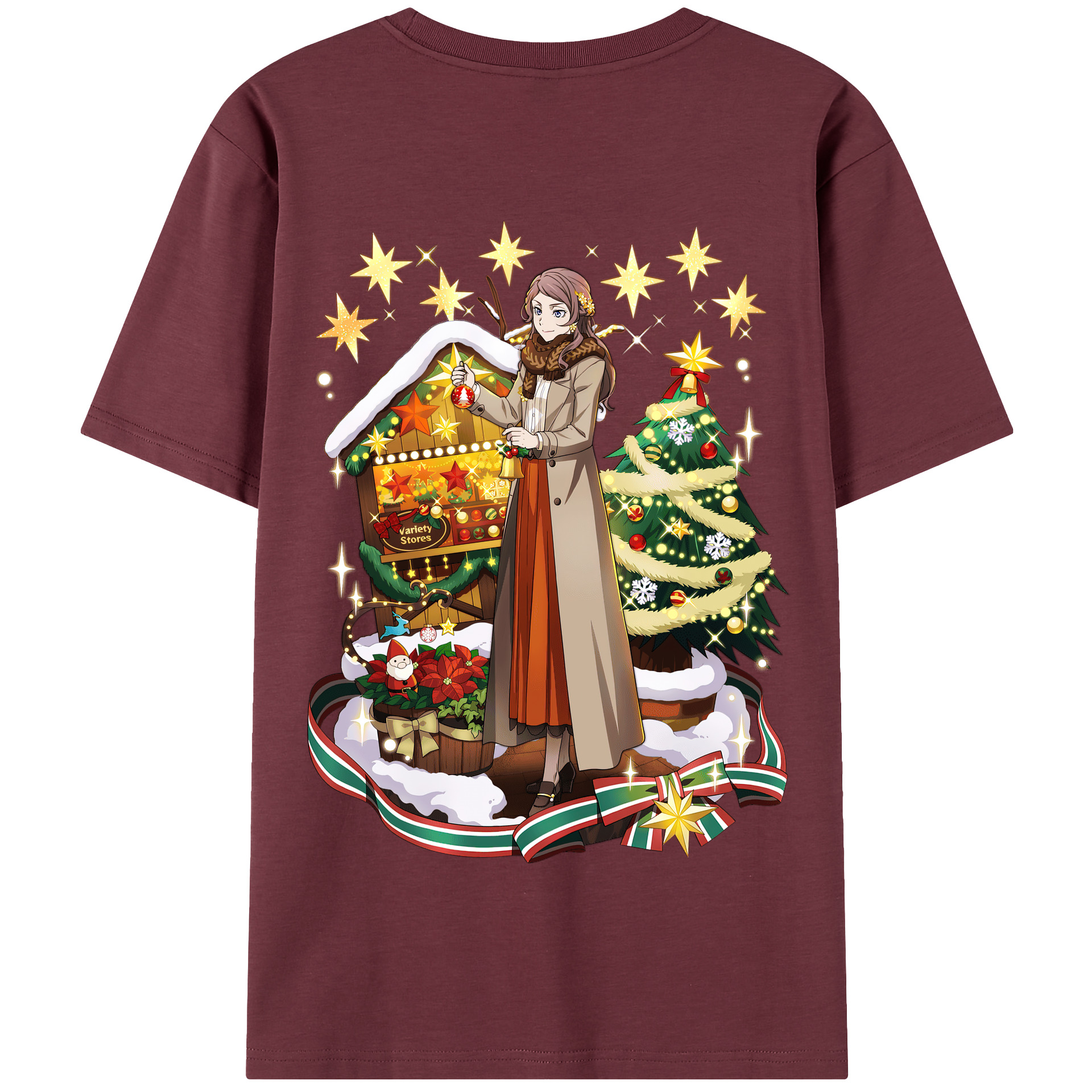（画像用） 文豪ストレイドッグス Bungo Stray Dogs 綿100％半袖Tシャツ（背面プリント）